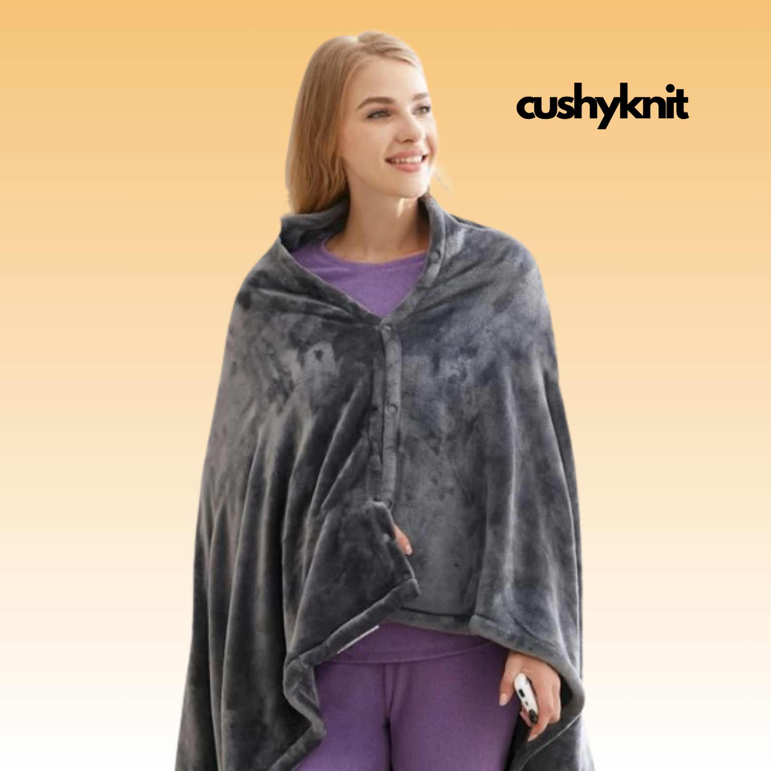 CUSHYKNIT - Beheizte Pullover Decke – CushyKnit